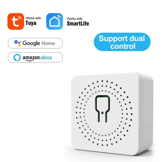 16A 250V Ethernet Mini Smart Light Dimmer Curtain Switch Module Zigbee WiFi Relay Switch with Tuya Module Remote Control