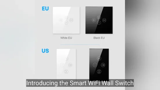 Smart WiFi Wall Switch with Touch Glass for Smart Life Control 
