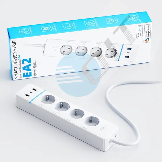 Remote Control Surge Protector USB WiFi Power Strip EU Plug Smart Socket 