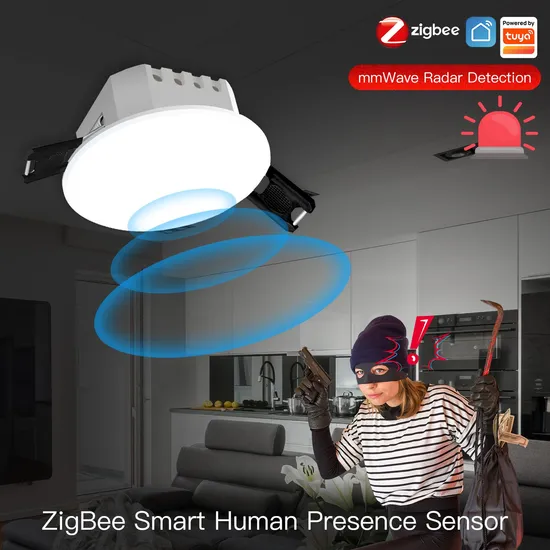 Tuya Smart Zigbee Human Presence Detector Mmwave Radar Detection Sensor 