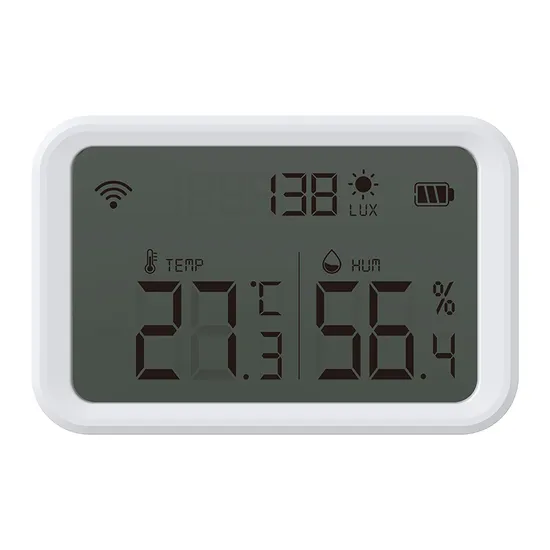 Tuya Wireless WiFi Smart Temperature Humidity Brightness Sensor with LED LCD Display Screen Work with Smartlife APP 