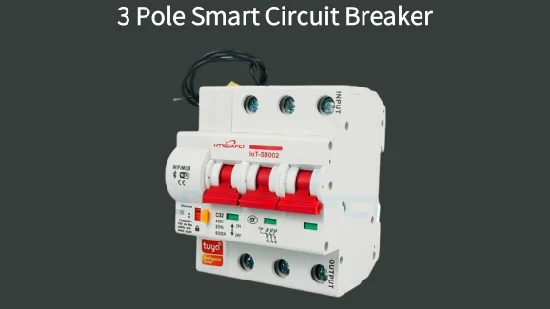 1p2p3p4p 16A to 125A Automatic Short Circuit Protection Work with Alexa Tuya APP WiFi Smart Circuit Breaker