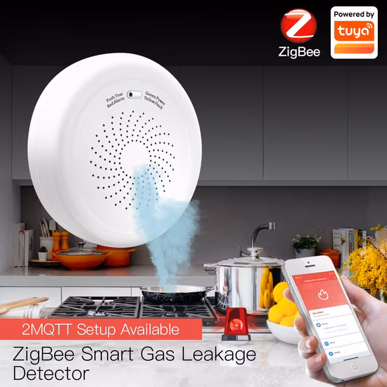 Smart Home Security Alarm Detector Tuya Zigbee Gas Sensor