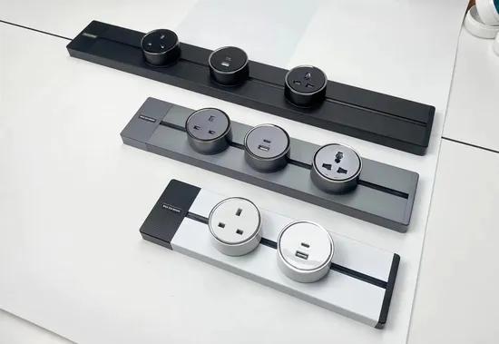 UK Wall Socket Aluminum Electrical Wall Sockets and Switches Smart Wall Plugs and Sockets 
