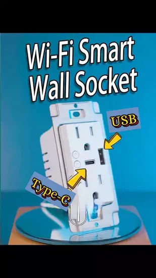 SLS Smart Wall Socket Us Standard Type C and USB Voice Control